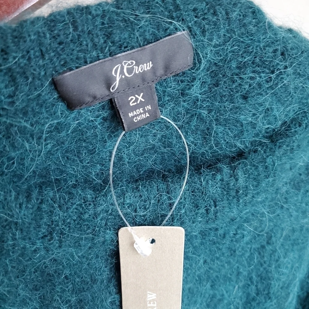 J. Crew Puff-Sleeve Fuzzy Sweater size 2X NWT